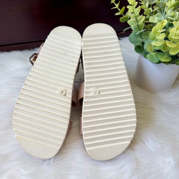 Art Class Agatha Ankle Buckle Footbed Platform Pink Espadrille Sandals Size 4Y - Picture 7 of 12